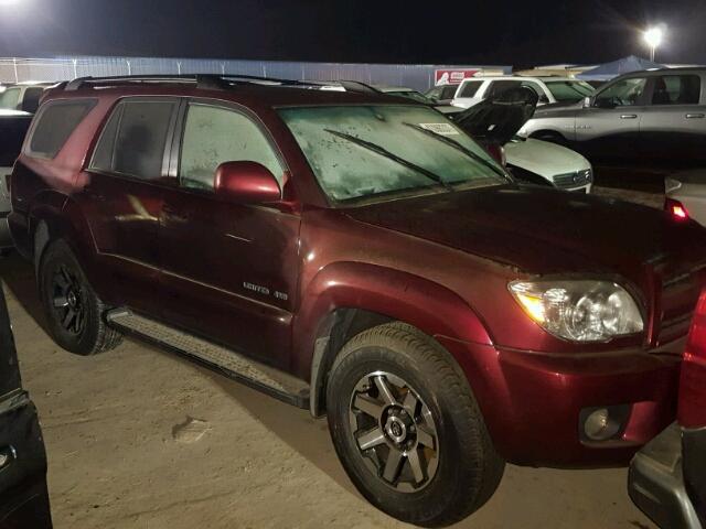 JTEBU17R068072636 - 2006 TOYOTA 4RUNNER LI BURGUNDY photo 1