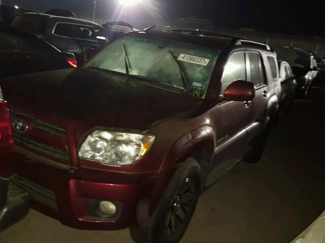 JTEBU17R068072636 - 2006 TOYOTA 4RUNNER LI BURGUNDY photo 2