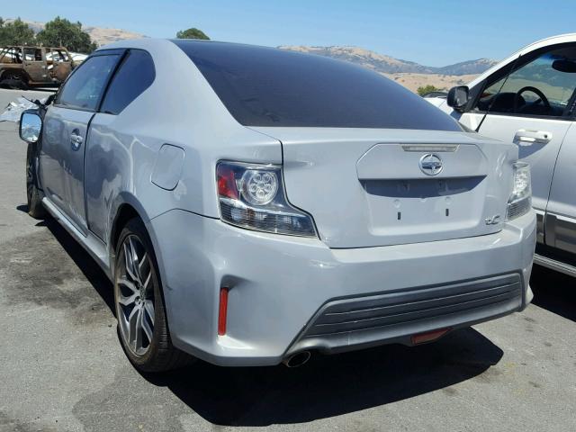 JTKJF5C77E3077116 - 2014 TOYOTA SCION TC GRAY photo 3