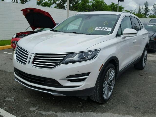 5LMTJ3DH6GUJ21378 - 2016 LINCOLN MKC RESERV WHITE photo 2