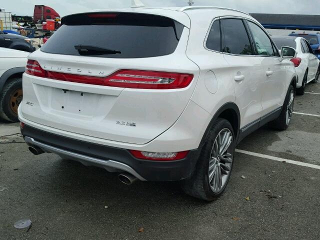 5LMTJ3DH6GUJ21378 - 2016 LINCOLN MKC RESERV 白色 照片 4