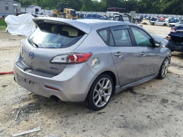 JM1BL1H3XA1170415 - 2010 MAZDA SPEED 3 GRAY photo 4