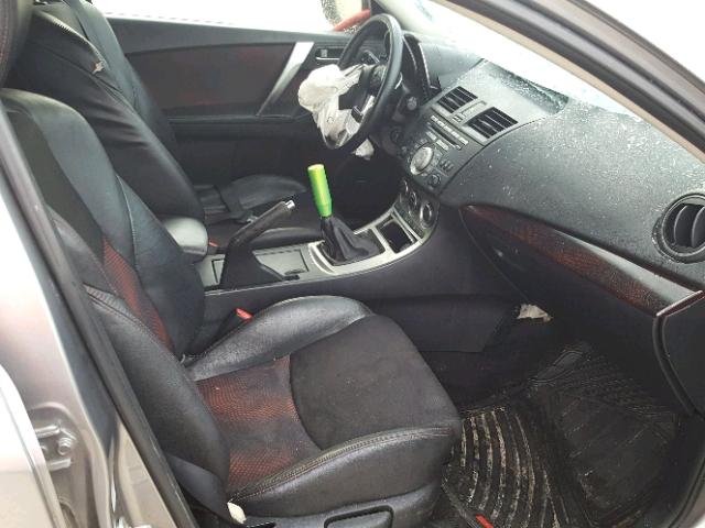 JM1BL1H3XA1170415 - 2010 MAZDA SPEED 3 GRAY photo 5
