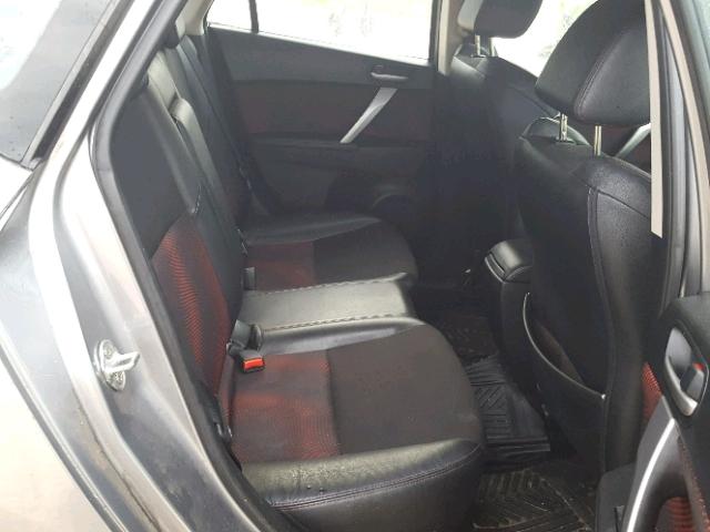 JM1BL1H3XA1170415 - 2010 MAZDA SPEED 3 GRAY photo 6