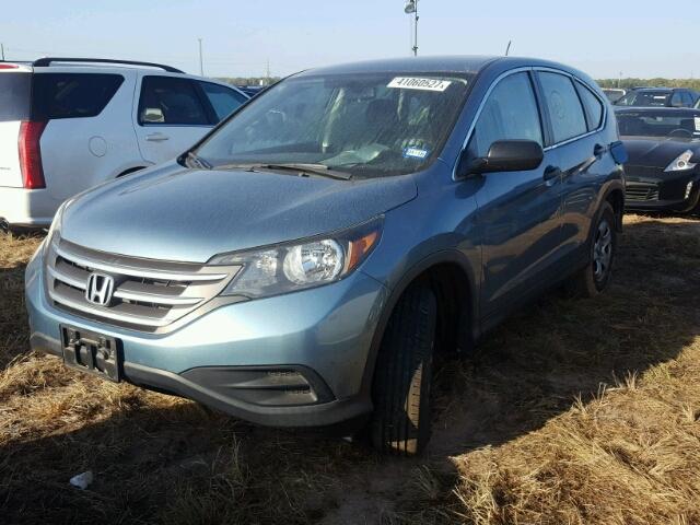 2HKRM3H38EH527547 - 2014 HONDA CR-V BLUE photo 2