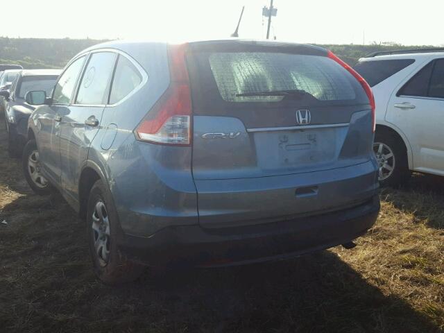 2HKRM3H38EH527547 - 2014 HONDA CR-V BLUE photo 3