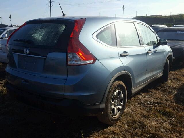 2HKRM3H38EH527547 - 2014 HONDA CR-V BLUE photo 4