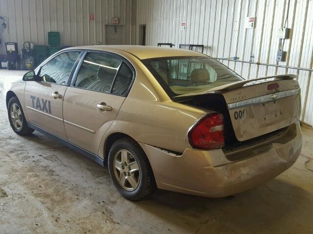 1G1ZT54825F227120 - 2005 CHEVROLET MALIBU LS 米色 照片 3