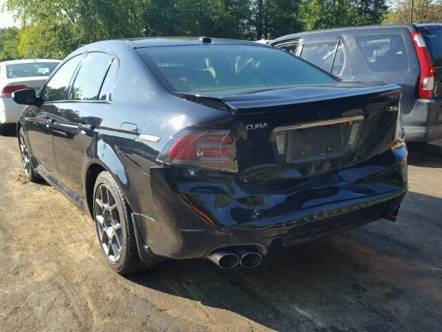 19UUA76507A034469 - 2007 ACURA TL TYPE S BLACK photo 3