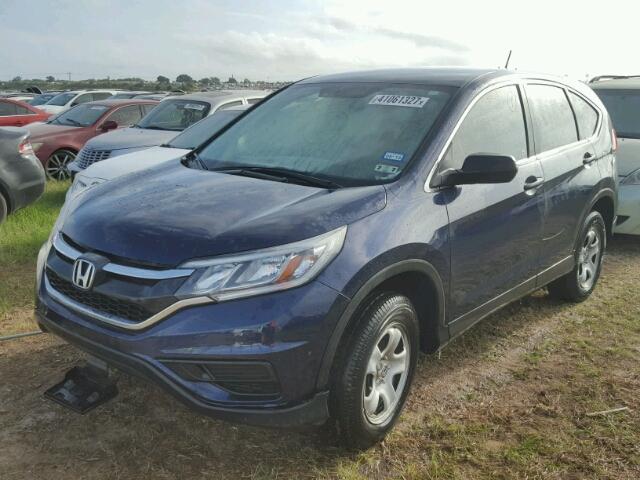 3CZRM3H36FG701894 - 2015 HONDA CR-V LX BLUE photo 2