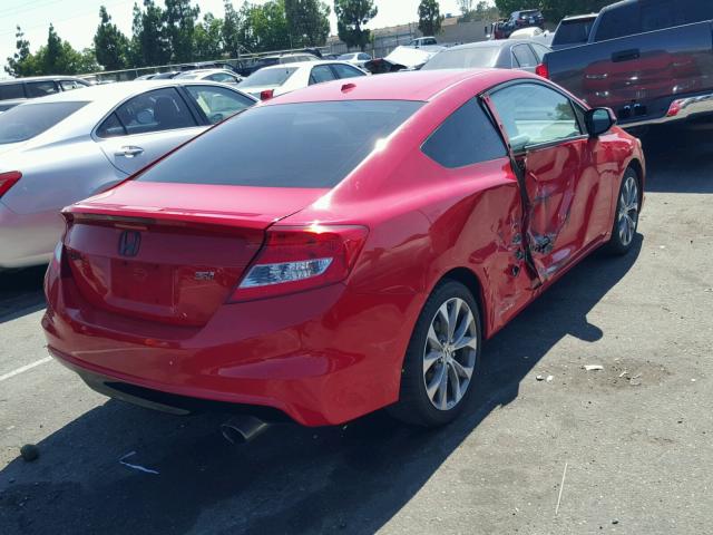 2HGFG4A54CH700256 - 2012 HONDA CIVIC SI RED photo 4