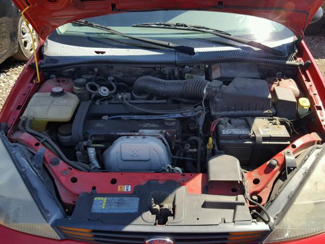 1FAFP34313W214904 - 2003 FORD FOCUS SE C RED photo 7