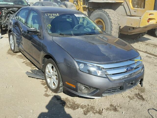 3FAHP0HA8CR414391 - 2012 FORD FUSION SE GRAY photo 1