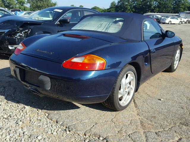 WP0CB2989YU663602 - 2000 PORSCHE BOXSTER S BLUE photo 4