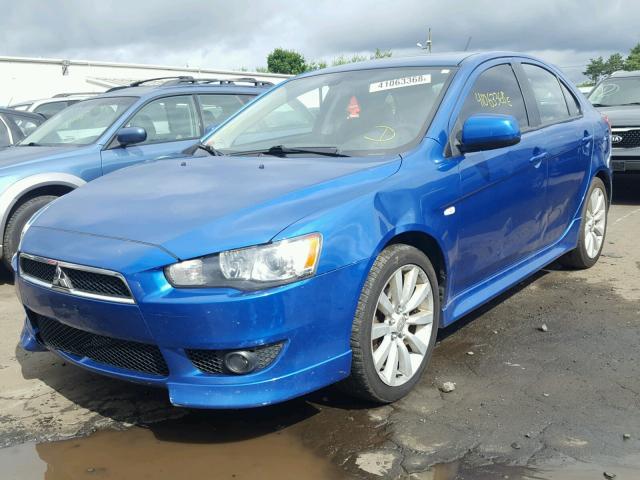 JA32X8HWXAU022902 - 2010 MITSUBISHI LANCER GTS BLUE photo 2