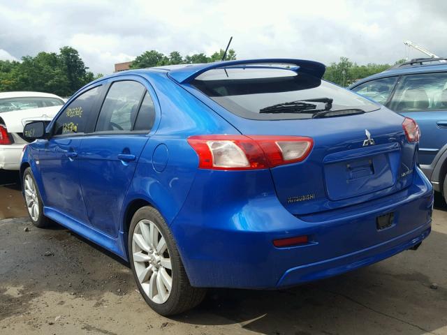 JA32X8HWXAU022902 - 2010 MITSUBISHI LANCER GTS BLUE photo 3