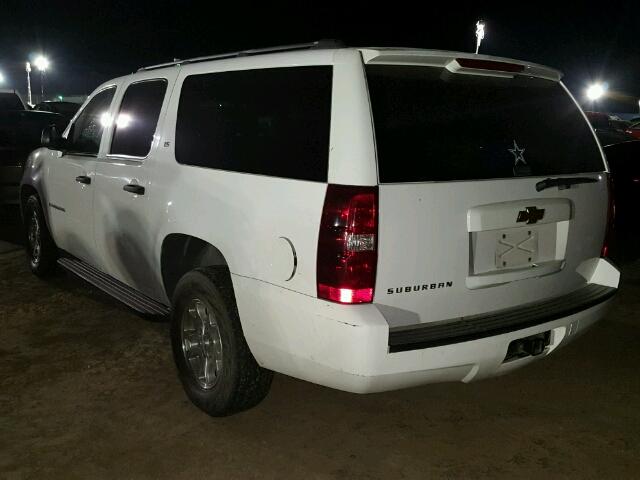 1GNFC16017R173795 - 2007 CHEVROLET SUBURBAN C WHITE photo 3