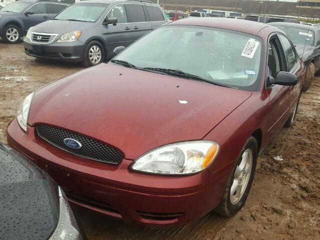 1FAFP53U67A117822 - 2007 FORD TAURUS MAROON photo 2