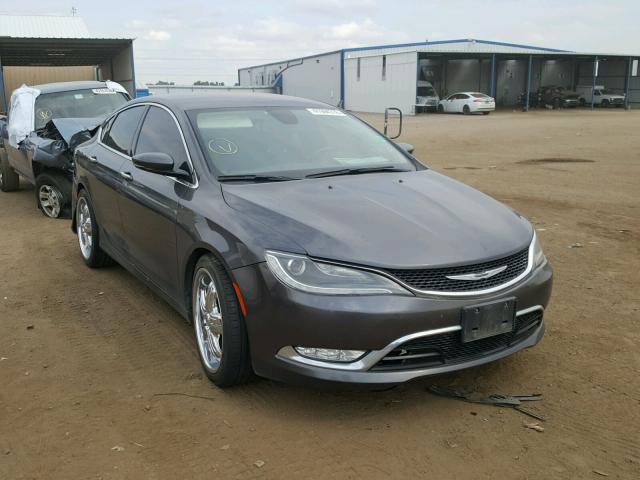 1C3CCCEGXFN585729 - 2015 CHRYSLER 200 C GRAY photo 1