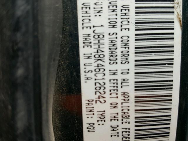 1J8HH48K46C126242 - 2006 JEEP COMMANDER Yaşıl foto 10