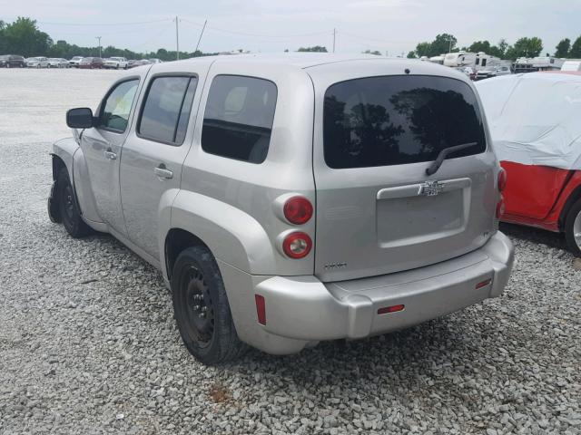 3GNDA13D38S587986 - 2008 CHEVROLET HHR LS Plata foto 3