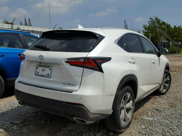 JTJYARBZ4H2077077 - 2017 LEXUS NX 200T WHITE photo 4