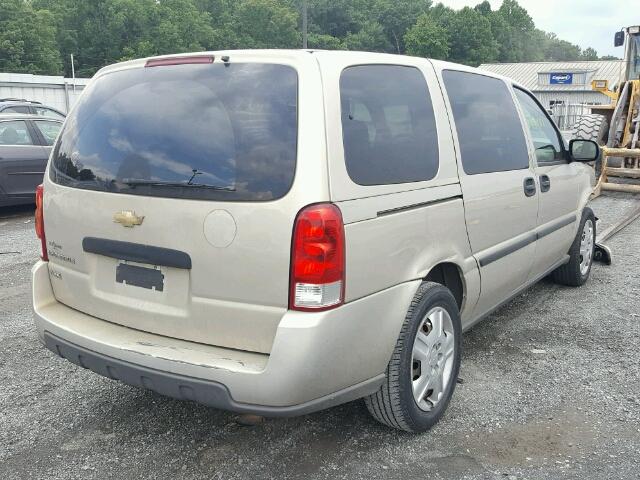 1GNDV23W27D192689 - 2007 CHEVROLET UPLANDER L თაფლისფერი ფოტო 4