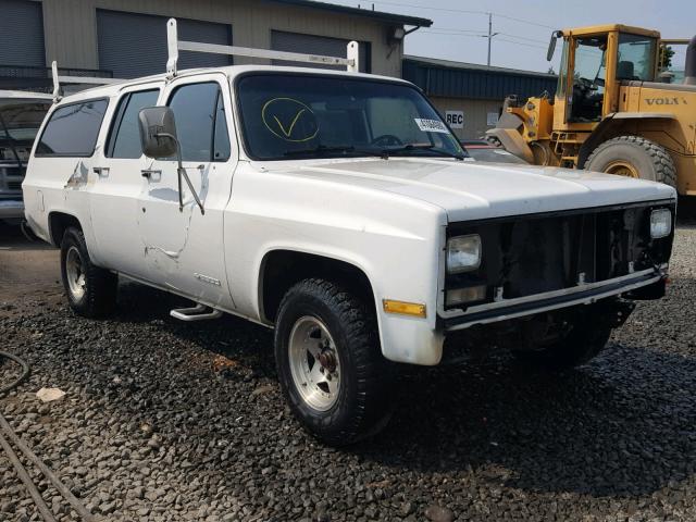 1GNGR26K6KF116528 - 1989 CHEVROLET SUBURBAN R WHITE photo 1