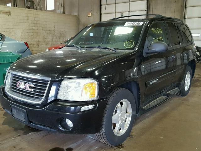 1GKDT13S922177444 - 2002 GMC ENVOY BLACK photo 2