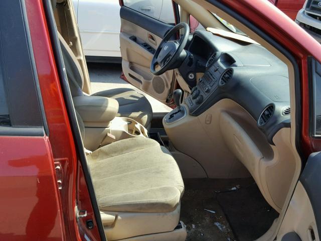 KNAFG525277087068 - 2007 KIA RONDO BASE RED photo 5