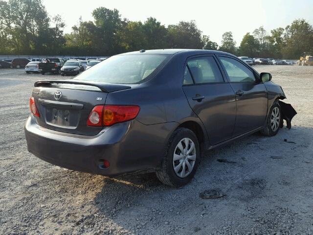 JTDBL40E599081234 - 2009 TOYOTA COROLLA BA GRAY photo 4