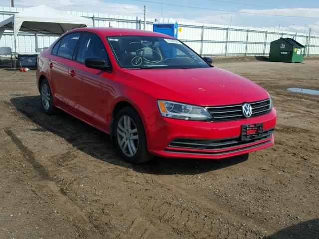3VW2K7AJ1FM250322 - 2015 VOLKSWAGEN JETTA BASE 红色 照片 1