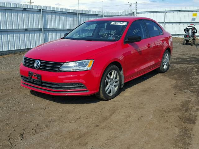 3VW2K7AJ1FM250322 - 2015 VOLKSWAGEN JETTA BASE 红色 照片 2