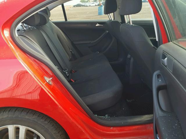 3VW2K7AJ1FM250322 - 2015 VOLKSWAGEN JETTA BASE 红色 照片 6