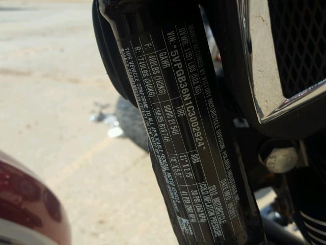 5VPGB36N1C3002924 - 2012 VICTORY MOTORCYCLES VEGAS 红色 照片 10