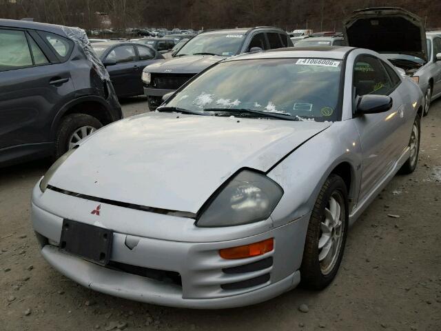 4A3AC54H01E181157 - 2001 MITSUBISHI ECLIPSE GT SILVER photo 2