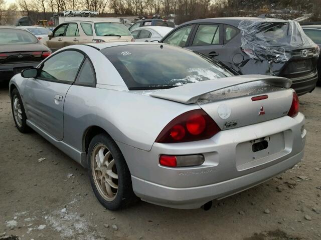 4A3AC54H01E181157 - 2001 MITSUBISHI ECLIPSE GT SILVER photo 3