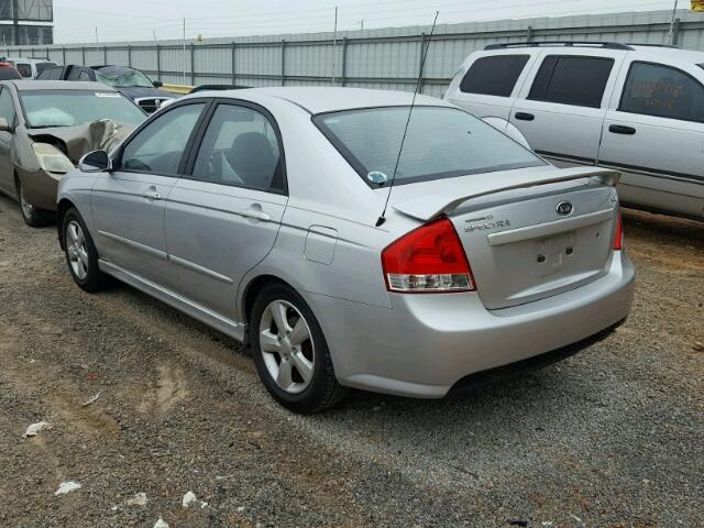 KNAFE121285015456 - 2008 KIA SPECTRA EX SILVER photo 3