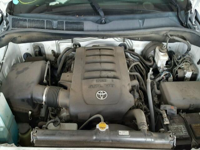 5TFEY5F10DX144852 - 2013 TOYOTA TUNDRA CRE WHITE photo 7