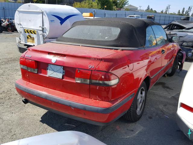 YS3DD78N3X7056040 - 1999 SAAB 9-3 S RED photo 4