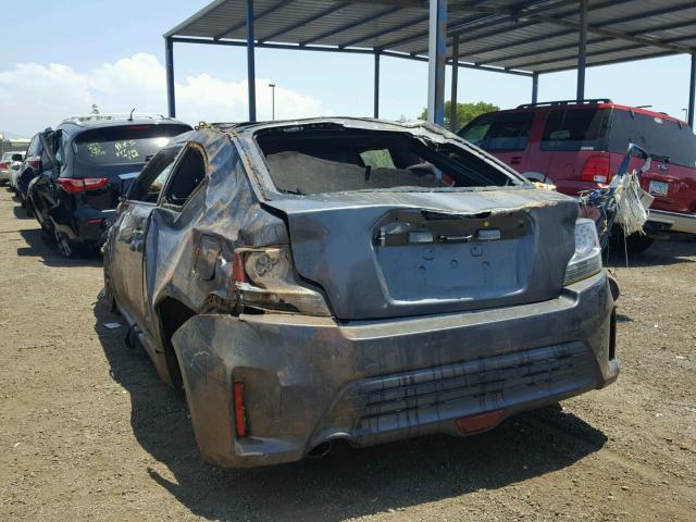 JTKJF5C78E3075195 - 2014 TOYOTA SCION TC 灰色 照片 3