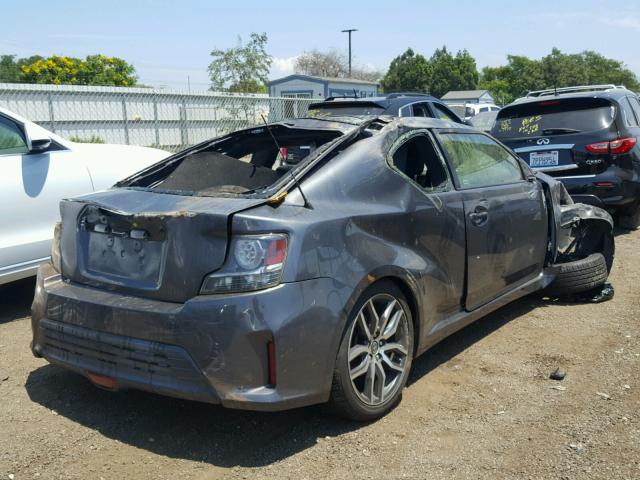 JTKJF5C78E3075195 - 2014 TOYOTA SCION TC 灰色 照片 4