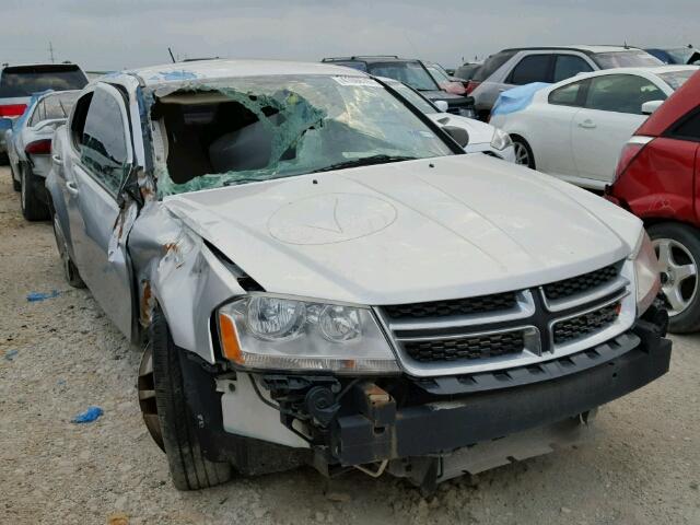 1C3CDZAB6CN243734 - 2012 DODGE AVENGER SE SILVER photo 1