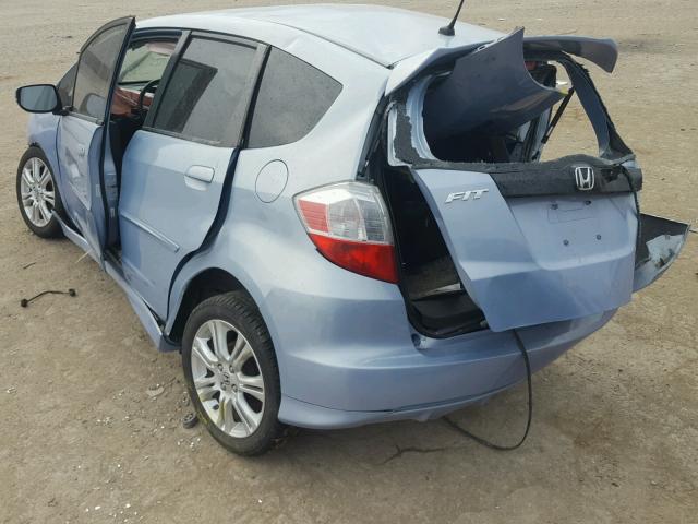 JHMGE8H46AC025666 - 2010 HONDA FIT BLUE photo 4