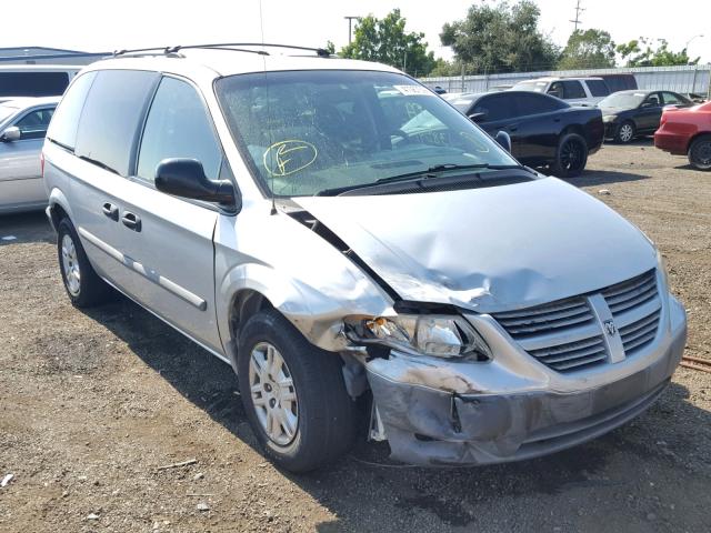 1D4GP25R67B238837 - 2007 DODGE CARAVAN SE SILVER photo 1