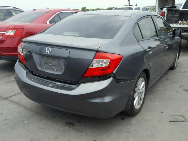 2HGFB2F96CH307051 - 2012 HONDA CIVIC EXL 灰色 照片 4