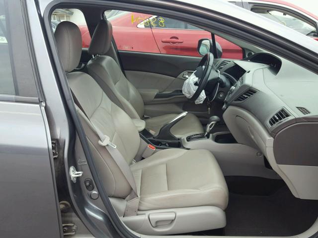 2HGFB2F96CH307051 - 2012 HONDA CIVIC EXL 灰色 照片 5