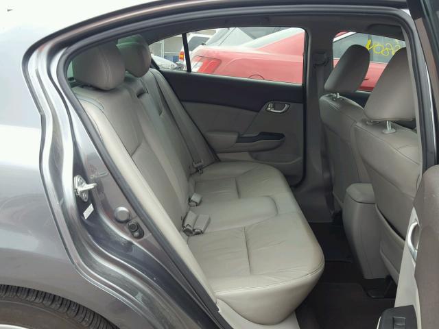 2HGFB2F96CH307051 - 2012 HONDA CIVIC EXL 灰色 照片 6
