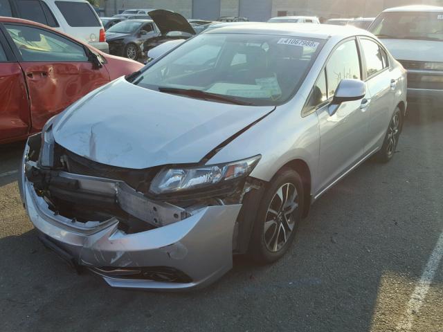 19XFB2F97DE229455 - 2013 HONDA CIVIC EXL 银色 照片 2