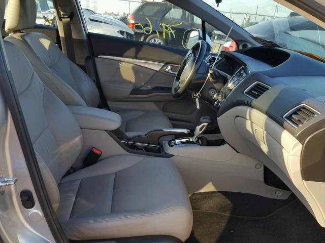 19XFB2F97DE229455 - 2013 HONDA CIVIC EXL 银色 照片 5